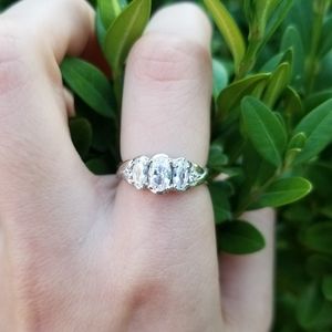 Antique Style Triple Sterling Ring